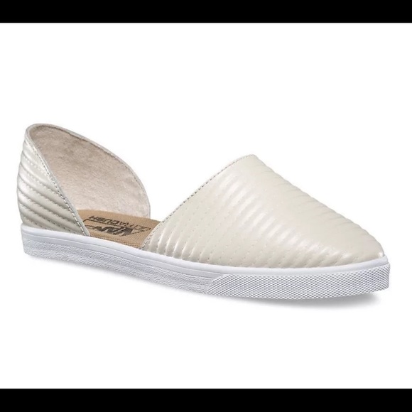 Vans Slip On Skimmer Moto Leather Birch Women’s - Picture 7 of 8